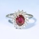 Anello Rubino e Brillanti cod. 1458MV